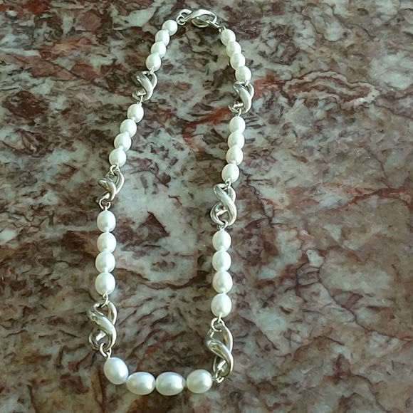 Tiffany Co Infinity Pearl Sterling 